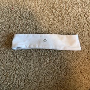 White Lululemon headband
